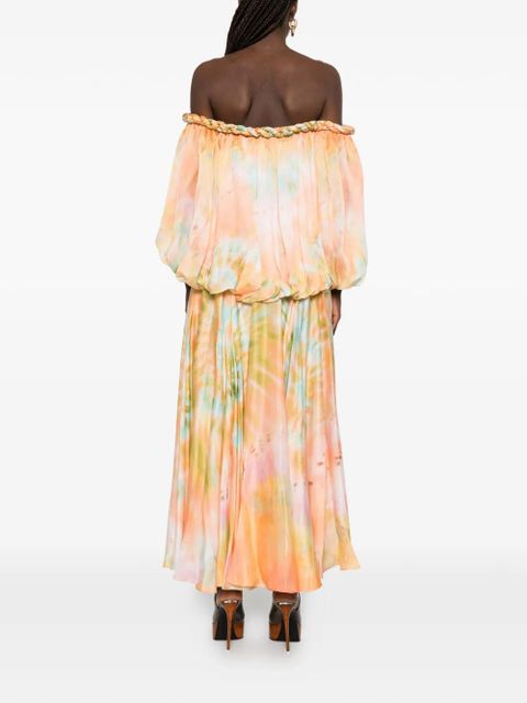 ZIMMERMANN Luna twist midi dress - Orange