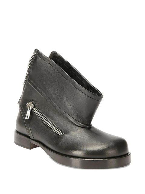 JW Anderson zip-detailed ankle boots - Black - zdjęcie produktu nr 2