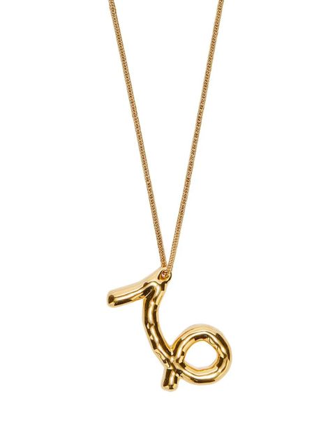 Jil Sander zodiac-sign pendant necklace - Gold - zdjęcie produktu nr 2