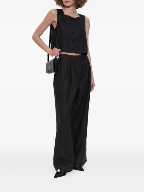 Posse pleated palazzo pants - Black - zdjęcie produktu nr 2