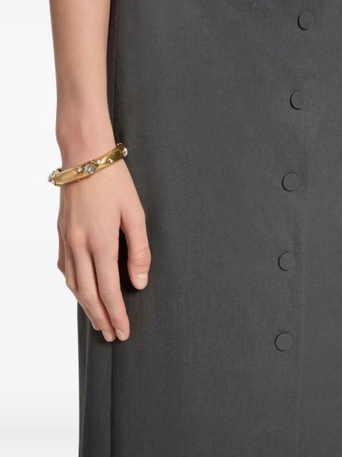 DRIES VAN NOTEN rhinestone-embellished bracelet - Gold