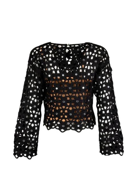 Michael Kors openwork sweater - Black - zdjęcie produktu nr 1