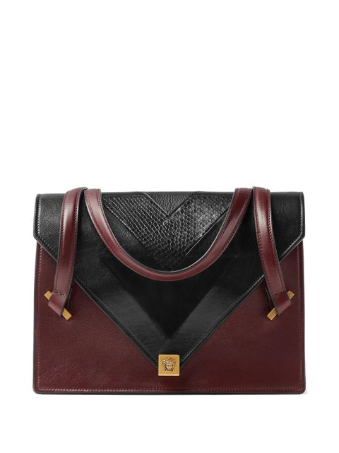 Versace Severine python-effect leather shoulder bag - Brown - zdjęcie produktu nr 1