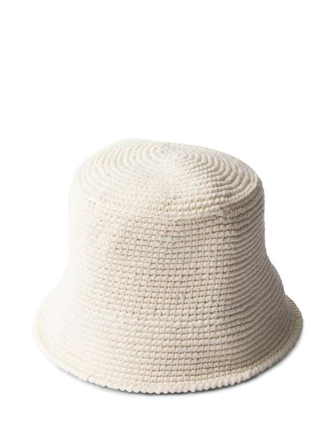 Prada crochet bucket hat - White - zdjęcie produktu nr 2