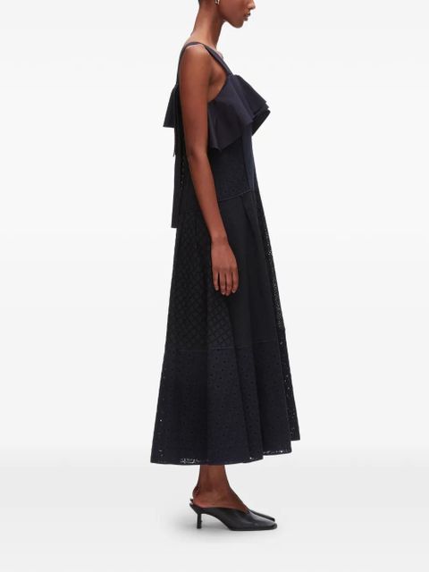 3.1 Phillip Lim ruffled broderie midi dress - Blue
