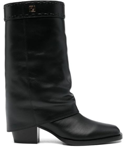 FENDI leather ankle boots - Black - zdjęcie produktu nr 1