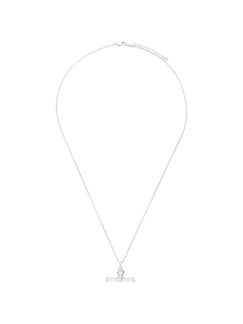 Missoma ridge T-bar chain necklace - Silver - zdjęcie produktu nr 1