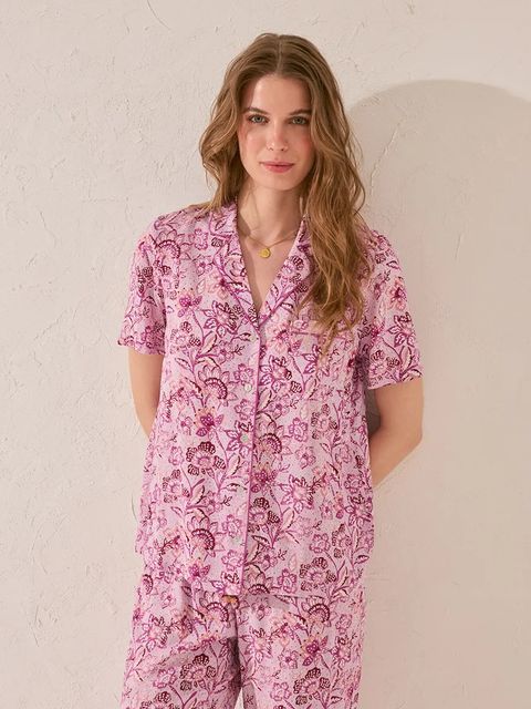 women'secret piżama damska kolor fioletowy 4859418