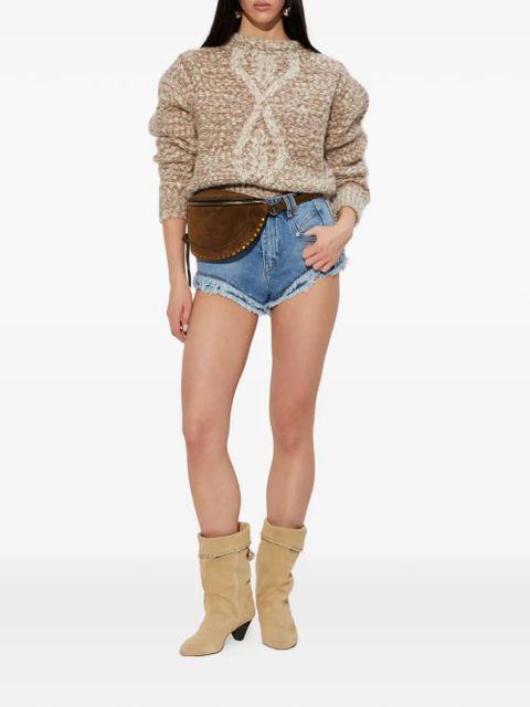 ISABEL MARANT Dorota cable-knit sweater - Neutrals