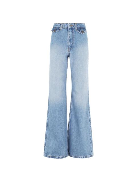 ROTATE BIRGER CHRISTENSEN flared high-waisted jeans - Blue - zdjęcie produktu nr 1