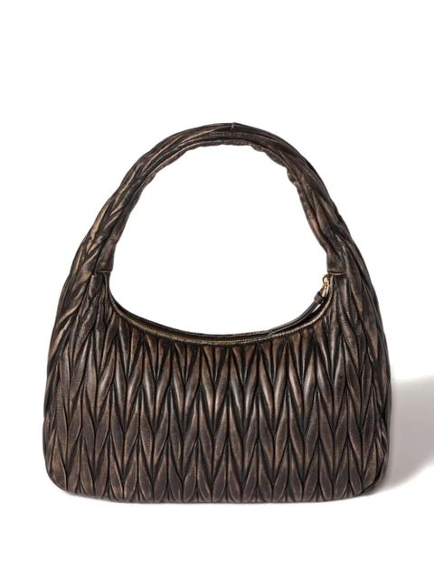 Miu Miu Wander matelassé leather shoulder bag - Brown - zdjęcie produktu nr 2