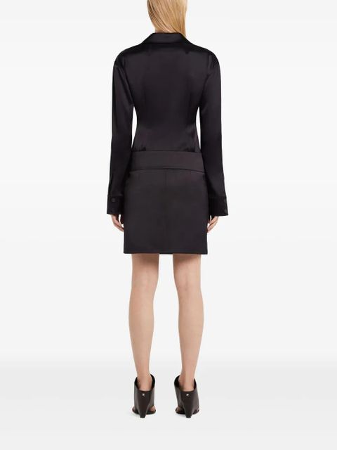 Courrèges satin shirt - Black - zdjęcie produktu nr 2