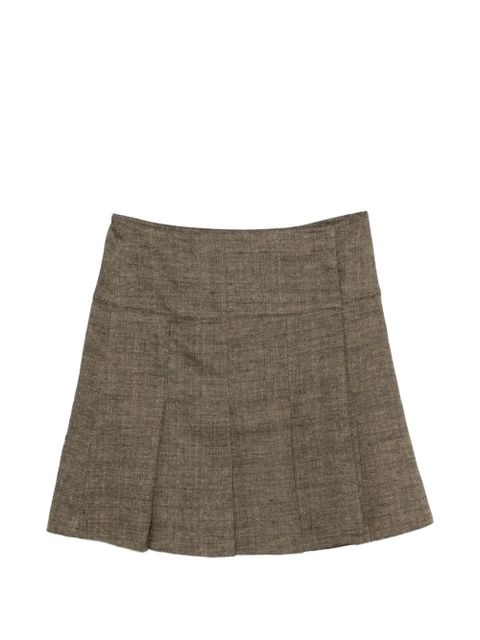 OUR LEGACY Girdle pleated skirt - Green - zdjęcie produktu nr 1