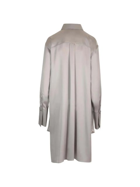 LOEWE asymmetric-hem mini shirt dress - Grey - zdjęcie produktu nr 2