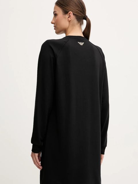 EA7 Emporio Armani sukienka kolor czarny mini prosta AF12482.7W000528