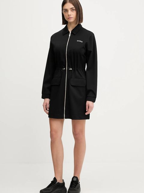 Guess sukienka CARLA kolor czarny mini rozkloszowana V5YK04 KCX42 - zdjęcie produktu nr 2