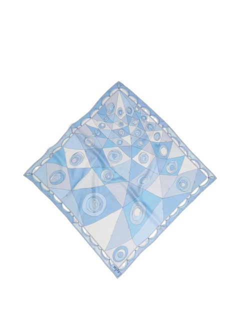 PUCCI Occhi print silk scarf - Blue - zdjęcie produktu nr 1