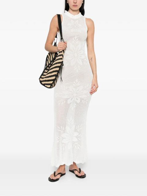TWINSET floral sleeveless maxi dress - White - zdjęcie produktu nr 2