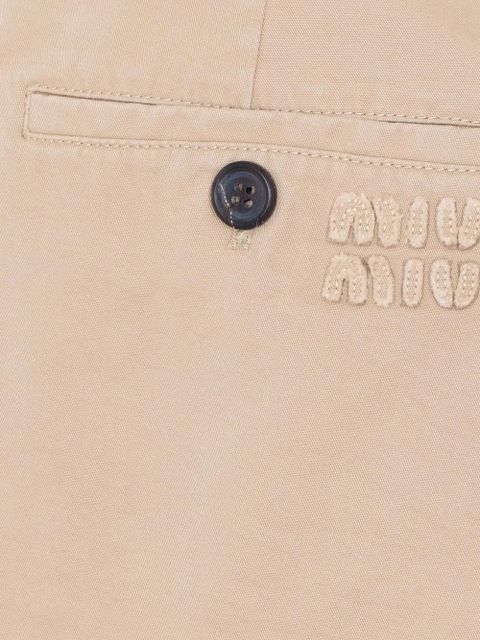 Miu Miu belted pleated mini skirt - Neutrals