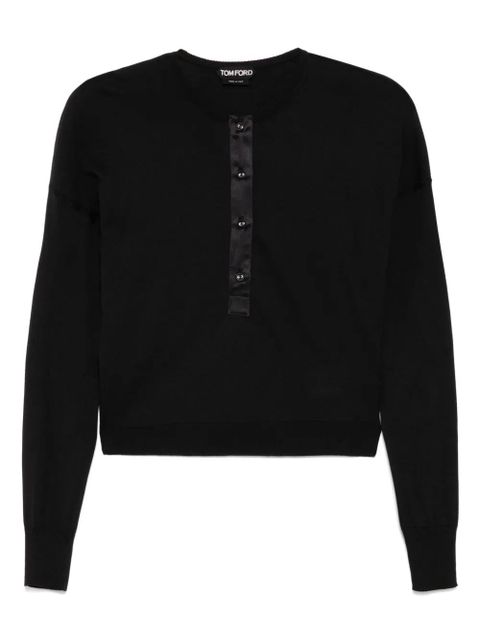 TOM FORD drop-shoulder Tops - Black - zdjęcie produktu nr 1