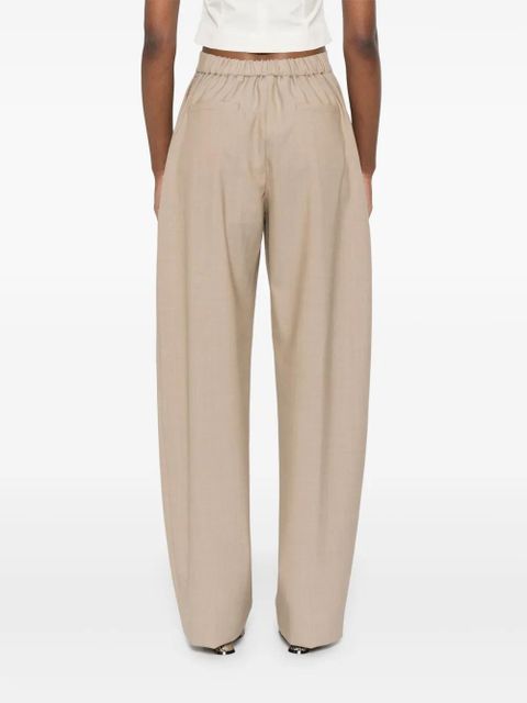 Sportmax virgin wool high-waisted trousers - Neutrals - zdjęcie produktu nr 2