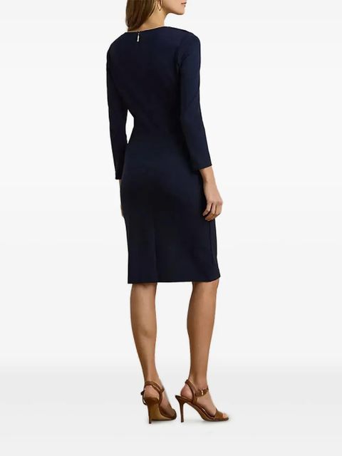 Lauren Ralph Lauren button-detail midi dress - Blue