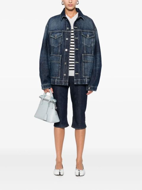 Jean Paul Gaultier drop-shoulder denim jacket - Blue - zdjęcie produktu nr 2