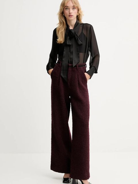 Gestuz koszula damska kolor czarny regular z kołnierzykiem klasycznym 10910669