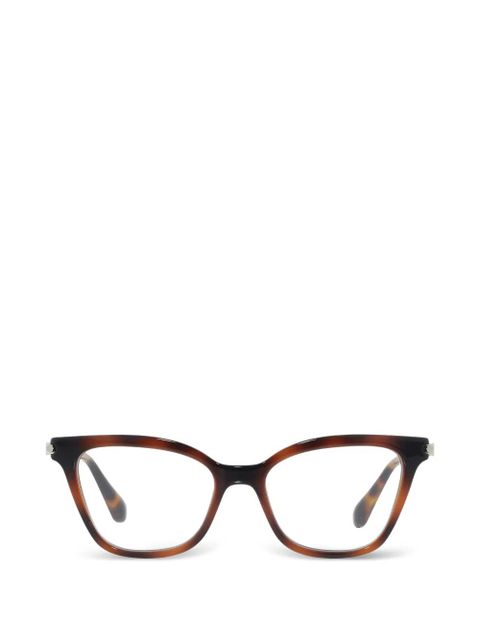 Ferragamo cat-eye full-rim glasses - Brown - zdjęcie produktu nr 1