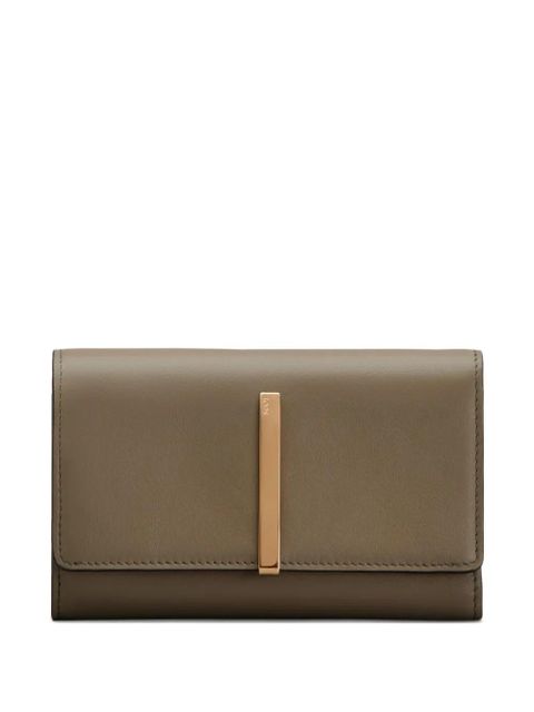 Tod's metallic-bar tri-fold wallet - Brown - zdjęcie produktu nr 1