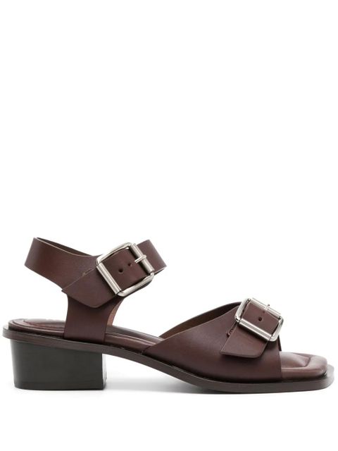 LEMAIRE 35mm buckled leather sandals - Brown - zdjęcie produktu nr 1