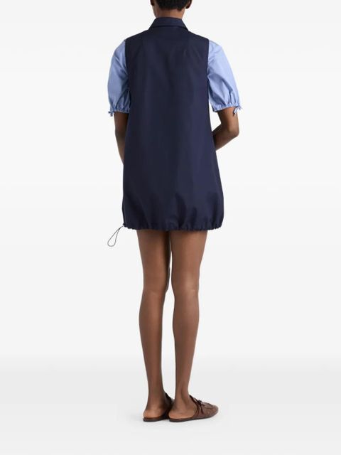 Prada poplin mini-dress - Blue