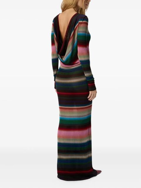 Missoni striped open-back maxi dress - Black - zdjęcie produktu nr 2
