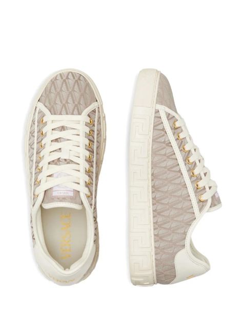 Versace Greca-pattern sneakers - Neutrals