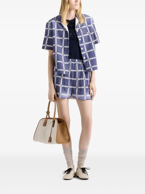 Prada lace-up tank top - Blue - zdjęcie produktu nr 2