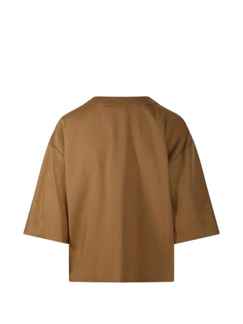 Max Mara V-neck short-sleeved top - Neutrals - zdjęcie produktu nr 2