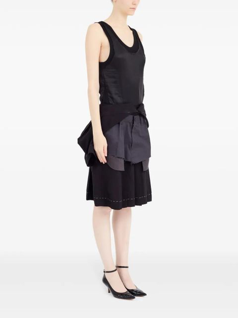 Maison Margiela layered midi dress - Black - zdjęcie produktu nr 2