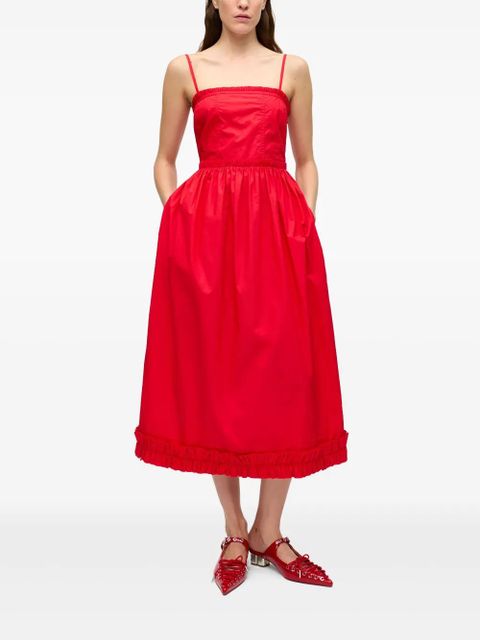 GANNI midi dress - Red - zdjęcie produktu nr 2