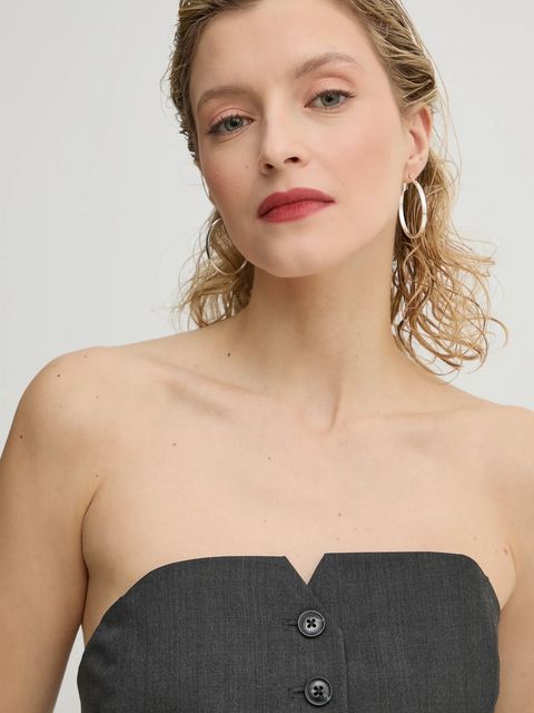 Samsoe Samsoe top z domieszką wełny SAELLEN