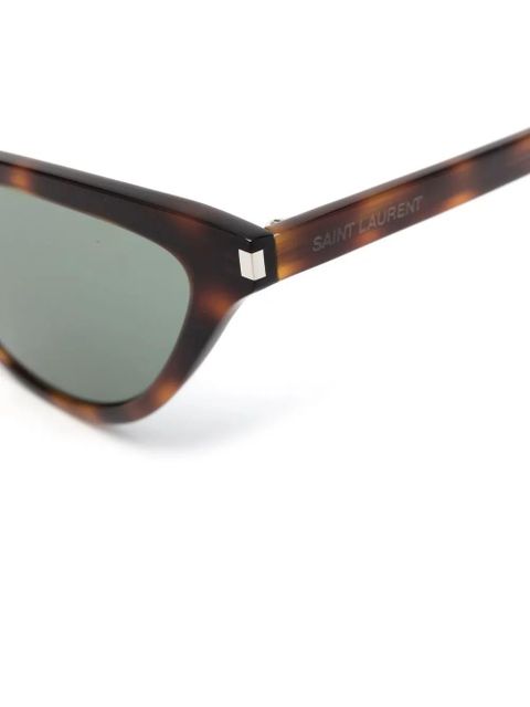 Saint Laurent Eyewear tortoiseshell-effect sunglasses - Brown