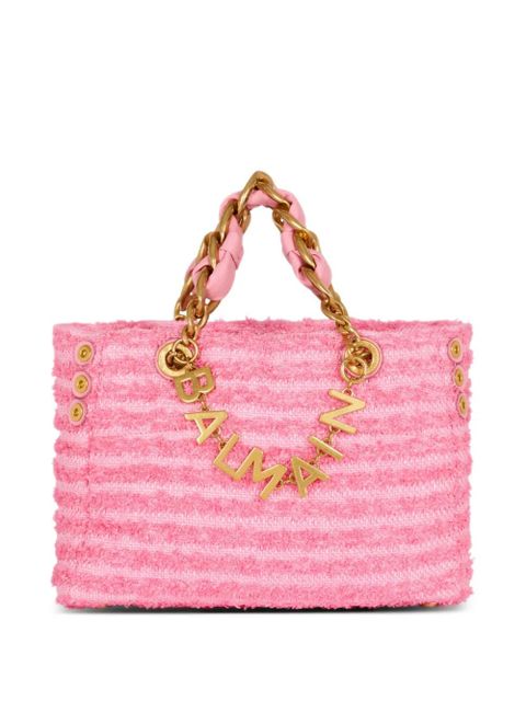 Balmain 1945 Soft Tweed shoulder bag - Pink - zdjęcie produktu nr 1
