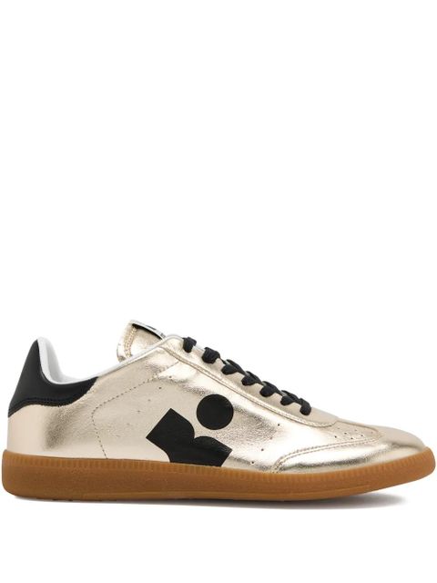 ISABEL MARANT Kaycee logo-detail sneakers - Gold - zdjęcie produktu nr 1