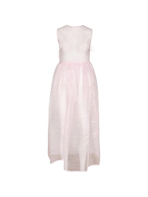 Cecilie Bahnsen Camilia tie-fastening overlay dress - Pink - zdjęcie produktu nr 1