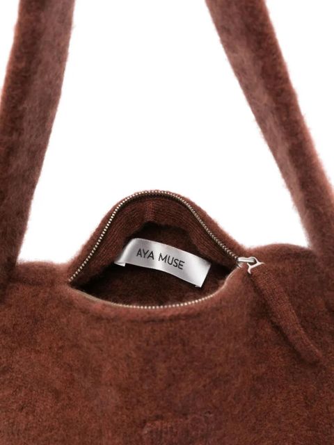 Aya Muse textured shoulder bag - Brown