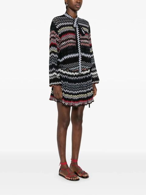 Missoni chevron-pattern mini dress - Black