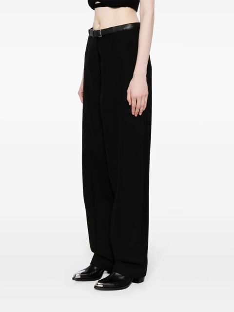Alexander Wang belted wool trousers - Black