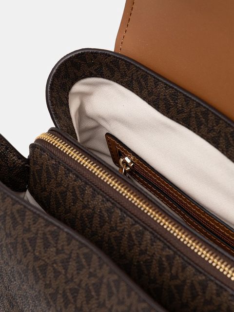 MICHAEL Michael Kors plecak QUINN damski kolor brązowy mały wzorzysty 30T5GQNB2B