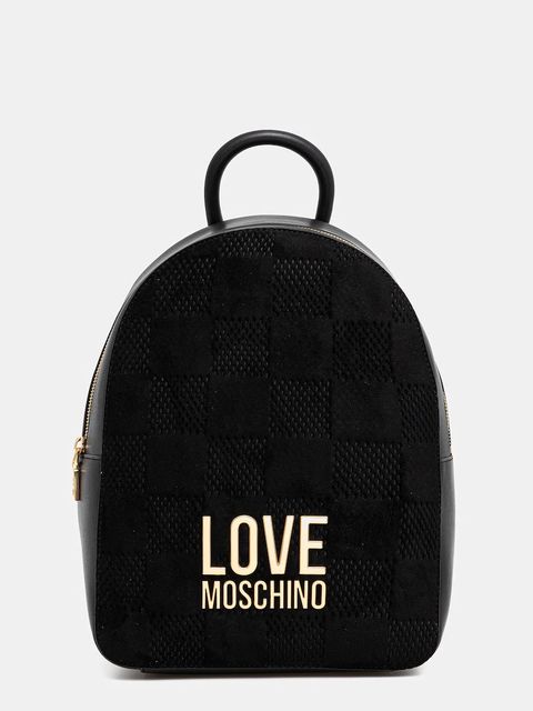 Love Moschino plecak damski kolor czarny duży z aplikacją JC4124PP0NKB100A - zdjęcie produktu nr 1