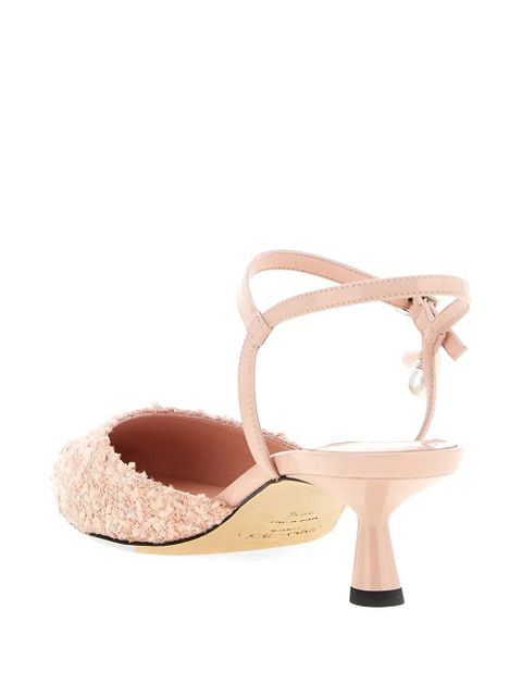 Jimmy Choo pearl-pendant slingback pumps - Pink