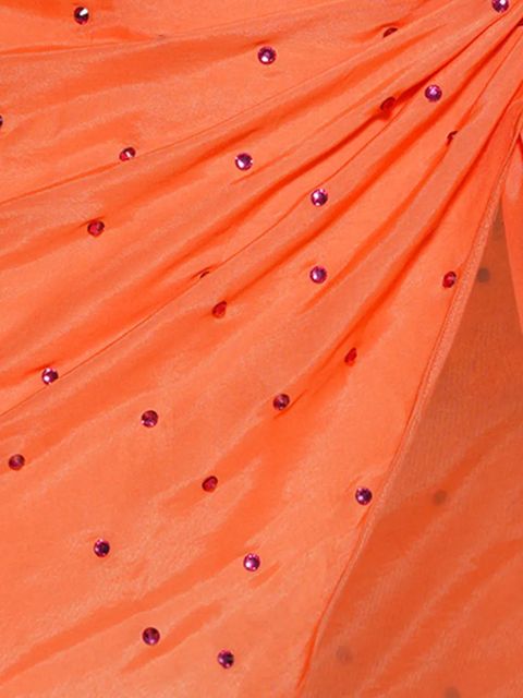 Oséree crystal-embellished mini skirt - Orange